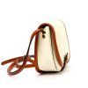 Kožená crossbody kabelka Florence 49-1cream / camel