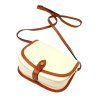 Kožená crossbody kabelka Florence 49-1cream / camel