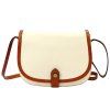 Kožená crossbody kabelka Florence 49-1cream / camel