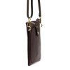 Kožená crossbody kabelka Luka 20-070 tmavě hnědá