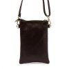 Kožená crossbody kabelka Luka 20-070 tmavě hnědá