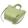 Kožená shopper bag kabelka Luka 26–124 olivová