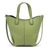 Kožená shopper bag kabelka Luka 26–124 olivová
