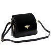 Kožená crossbody kabelka 19-68-05 Bz černá