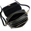 Kožená crossbody kabelka 19-68-05 Bz černá