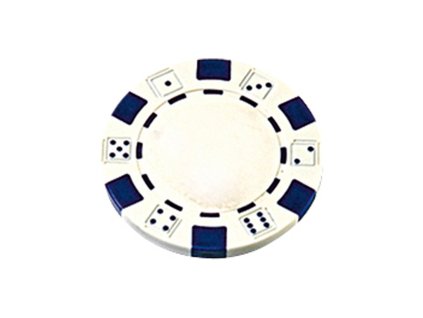 POKEROVÝ ŽETON BÍLÝ