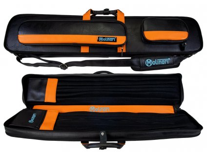 Pouzdro na tágo Molinari Retro black/orange cue bag 3/6