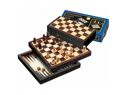 Šachy+dáma+Backgammon set Magnetic