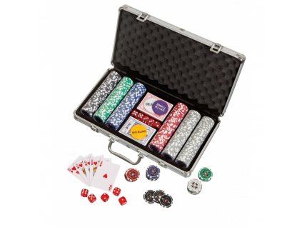 Pokerový kufřík Philos 300 žetonů s hodnotami