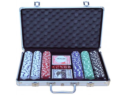 Pokerový kufřík Aluminium 300 žetonů 11,5 g