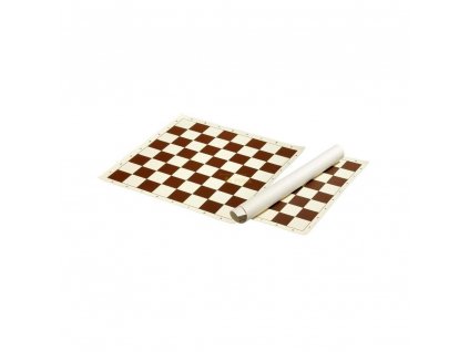 Šachové plátno hnědé, pole 55 mm