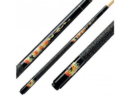 Junior CF-02 Flames 123 cm Black – celkový pohled