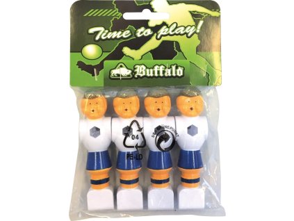 Hráč stolní fotbal Buffalo modro-bílý set 4 ks