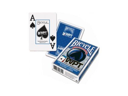 Hrací karty Bicycle WPT – jumbo index, modré