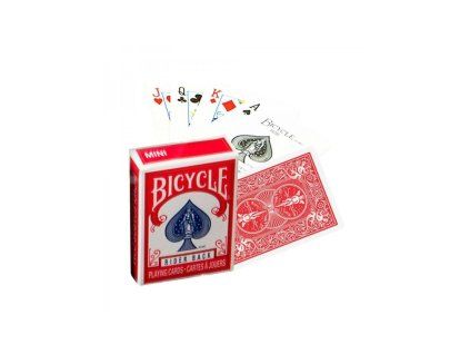 Hrací karty Bicycle Mini – červené