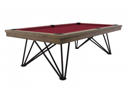 burgund 55 130 08 1 Billardtisch Pool Rasson Dauphine 8 ft Fuss grau gebeizte EichewempJ1SmJYhZC