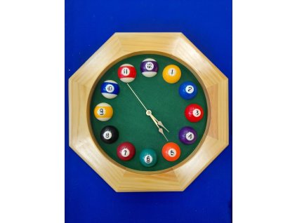 Hodiny Billiard Polygon světlé