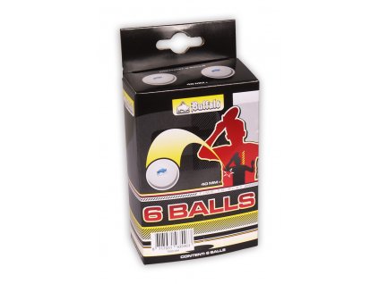 Míčky na  stolní tenis Buffalo TT Balls celluloid-free Hobby 6 ks
