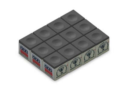 Kulečníková křída Silver Cup Coal šedá