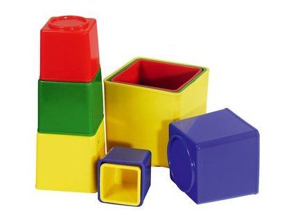 Hranatá skládací pyramida Směr 0715 z devíti dílků