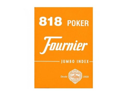 Hrací karty Fournier 818 JUMBO INDEX, Barva Oranžová