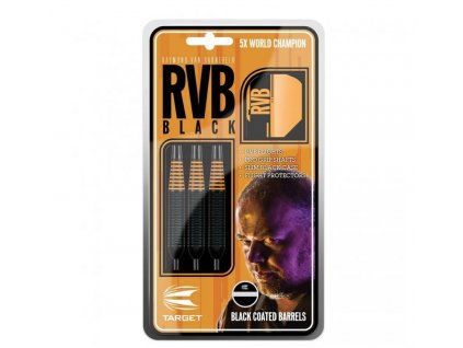 Šipky Steel RVB Black /Orange Brass 23 G