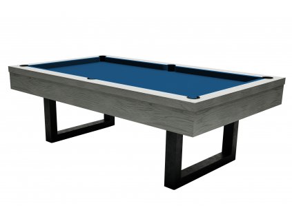 55 136 08 1 1 Billardtisch Pool Upcon 8 ft Fuss graue Eiche 8 ft royalblau