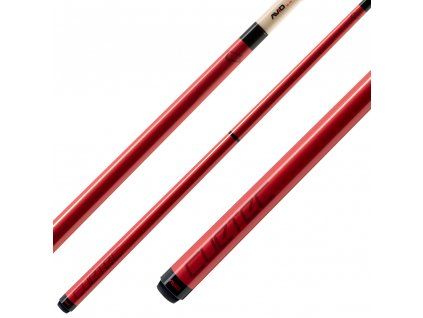 Cuetec Chroma Chrimson Red 3/8 x 14 + obal – celkový pohled