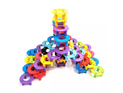 Magnetická stavebnice Magtubus - set 100 ks