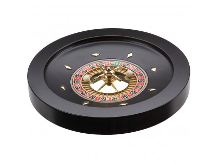 Ruleta dřevěná 36 cm černá