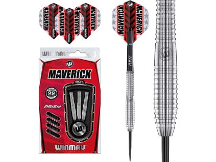 Šipky steel Winmau Maverick 80% tungsten 22g