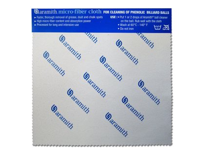 Čistící ručník/utěrka na koule Aramith Micro Fibre Cloth