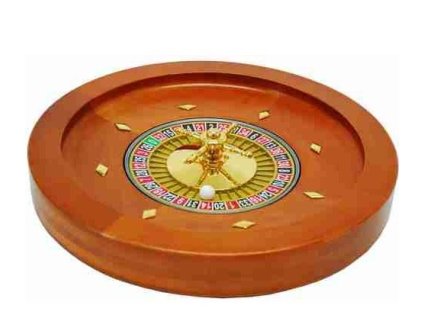 Ruleta dřevěná 36 cm mahagon
