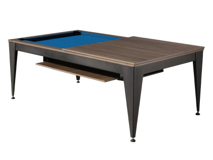 55 079 07 1 Billardtisch Esstisch Pool Vancouver III 7 ft Fuss schwarzbraun burgundy Tuch main bluecloth1