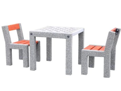 Šachový stůl betonový pro 2 hráče