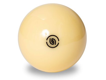 Koule samostatná pool bílá Super Aramith Black 57,2mm černé logo