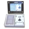 Hrací karty Lion 100 % Plastic Cards Double Black