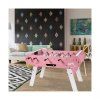 René Pierre Color – růžový stůl Girly v interiéru