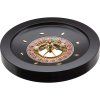 Černá dřevěná ruleta Hot Game 36 cm s kovovým kolem
