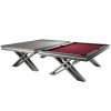55 135 08 7 Billardtisch Pool Rasson Pierce 8 ft Fuss hellgrau burgund