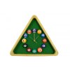 Hodiny Billiard Clock Triangl světlé