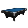 55 200 09 6 Billardtisch Pool Dynamic IV 9 ft Fuss matt schwarz royalblau