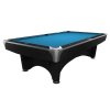 55 200 09 6 Billardtisch Pool Dynamic IV 9 ft Fuss matt schwarz turnierblau
