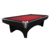 55 200 09 6 Billardtisch Pool Dynamic IV 9 ft Fuss matt schwarz rot