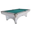 55 200 09 3 Billardtisch Pool Dynamic IV 9 ft Fuss glaenzend weiss blaugruen