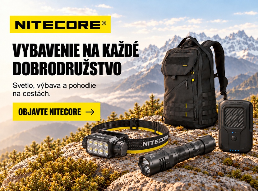 Nitecore – čelovky, svietidlá a outdoorové vybavenie