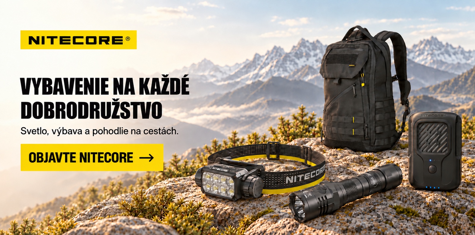 Nitecore – čelovky, svietidlá a outdoorové vybavenie