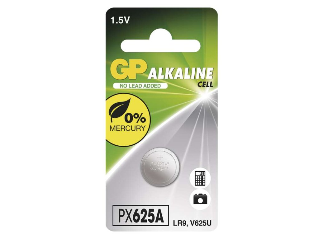 Batéria GP alkalická gombíková 625A, 1ks/ Blister