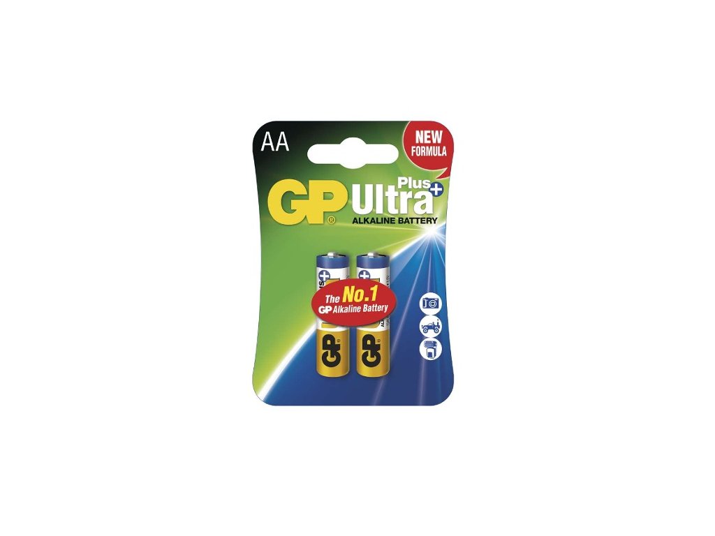 Batéria GP ultra alkalická PLUS AA, 2ks/ Blister
