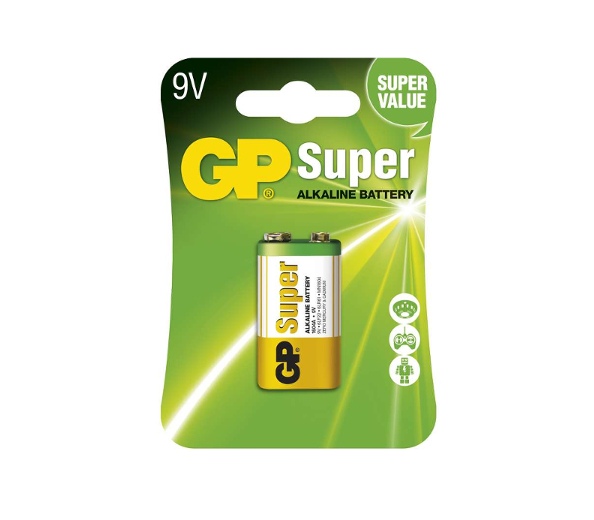 GP Batteries Batéria GP alkalická 9V blok, 1ks/ Blister